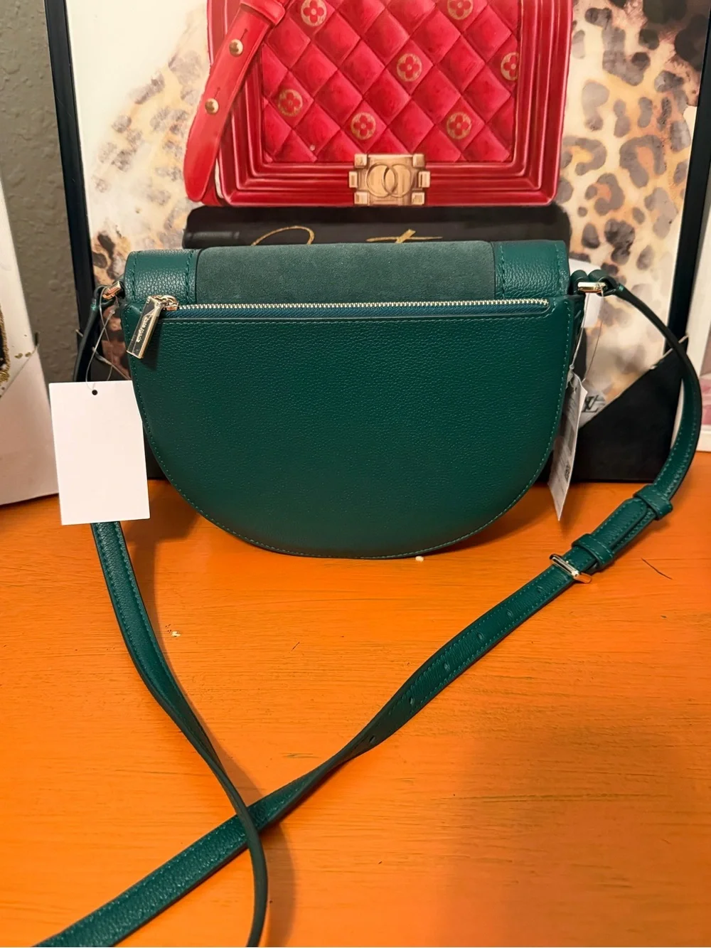 Kate Spade Luna Crescent Emerald Crossbody NWT